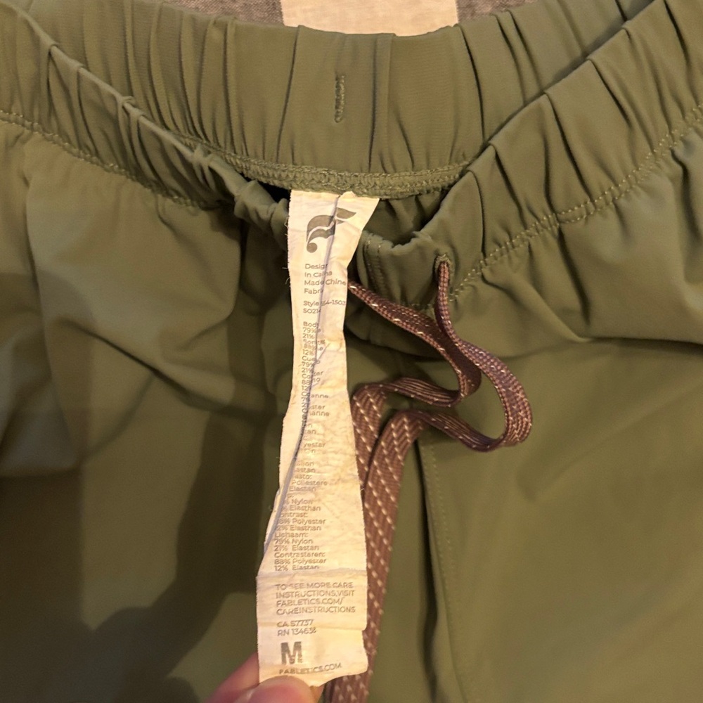 Fabletics Green Athletic Shorts Medium - image 2